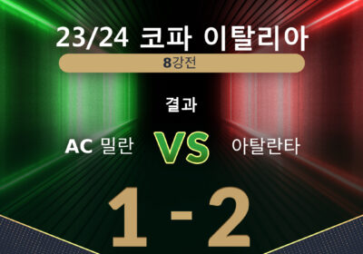 23/24 코파이탈리아 AC 밀란 결승 진출 실패