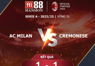 Milan 1-1 Cremonese - Kết quả Serie A