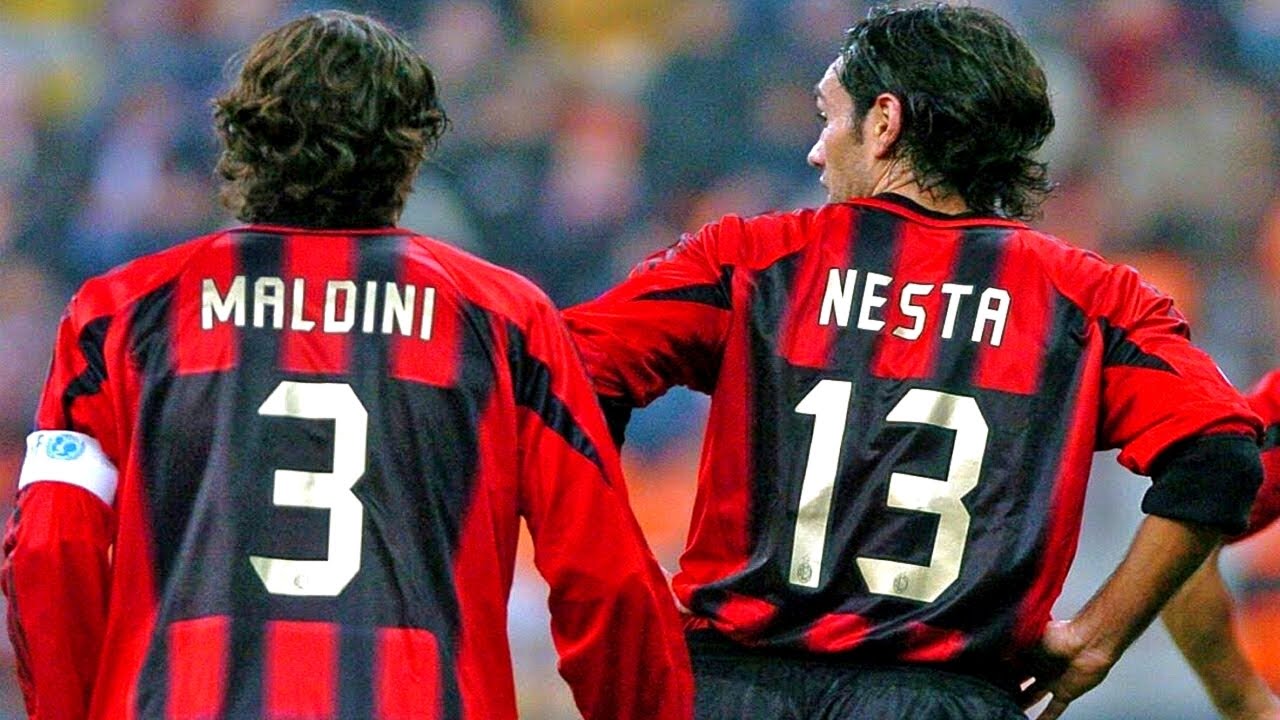 Maldini and Nesta formed a soild wall at Milan's back