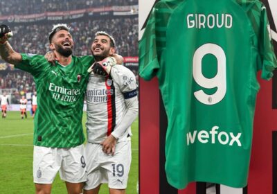Olivier Giroud kit sold out after heroic save against Genoa