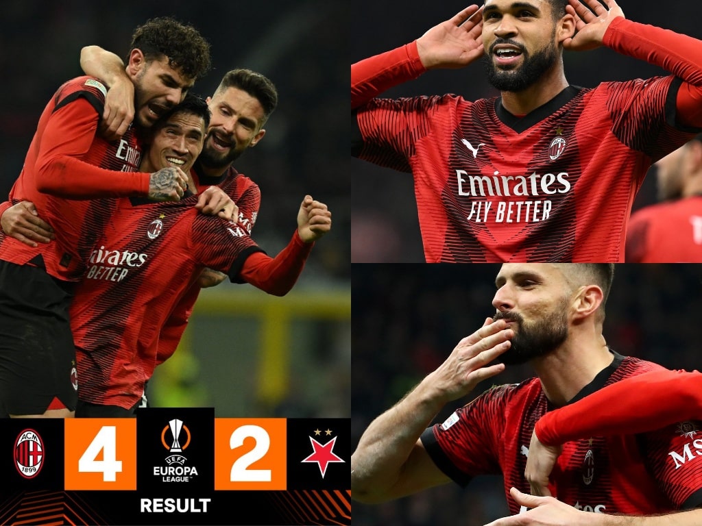 AC Milan - All smiles after Europa League round of 16 1st leg victories-min